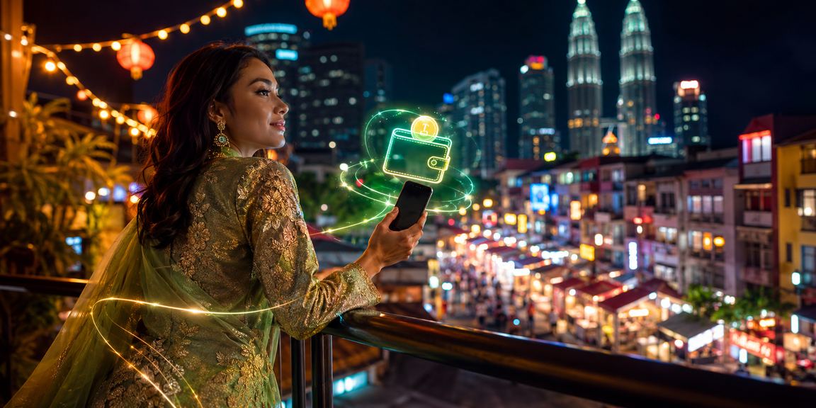 Pengguna Kuala Lumpur membuat deposit semasa Hari Raya melalui platform 8020 dalam talian Malaysia